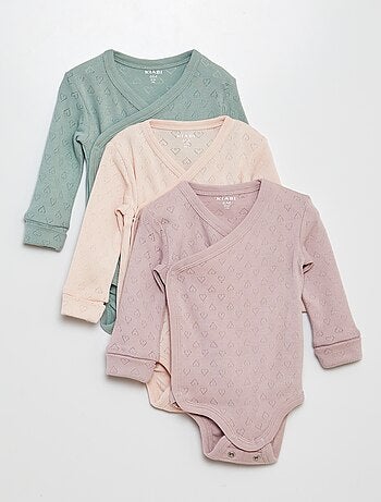 Set van 3 meegroei bodies