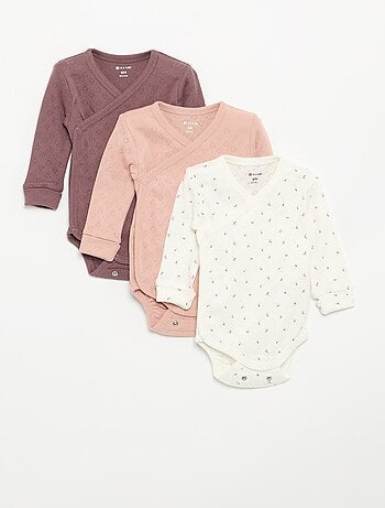 Set van 3 meegroei bodies