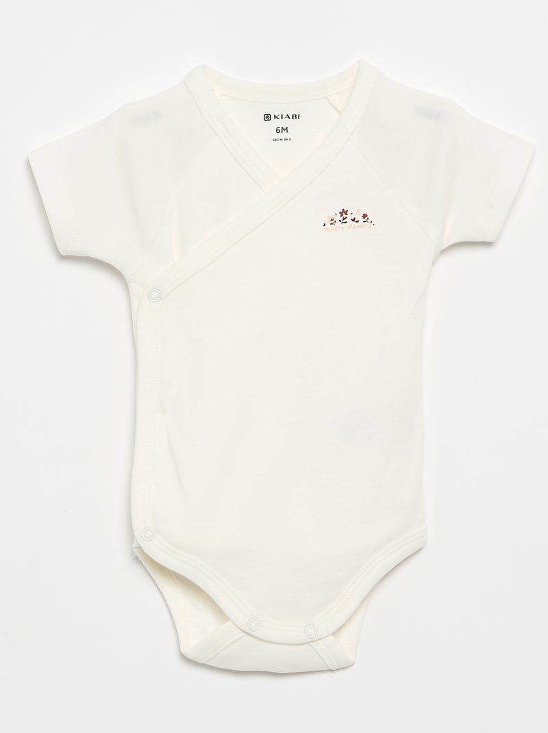 Set van 3 meegroeirompers Rose - Kiabi