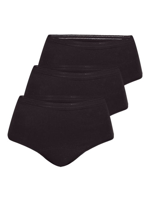 Set van 3 menstruatieslips met hoge taille dames athena - Kiabi
