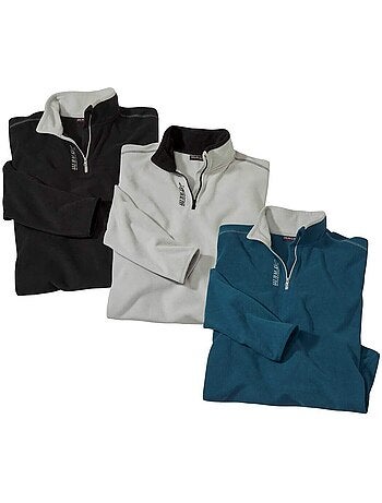 Set van 3 microfleece sweaters XTREM - ATLAS FOR MEN