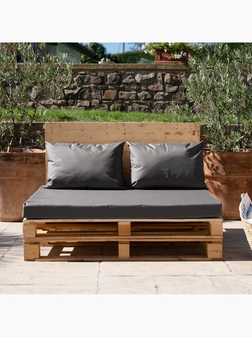 Set van 3 minorque waterproof outdoor palletkussens met afneembare hoezen - Kiabi