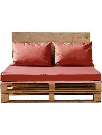 Set van 3 minorque waterproof outdoor palletkussens met afneembare hoezen