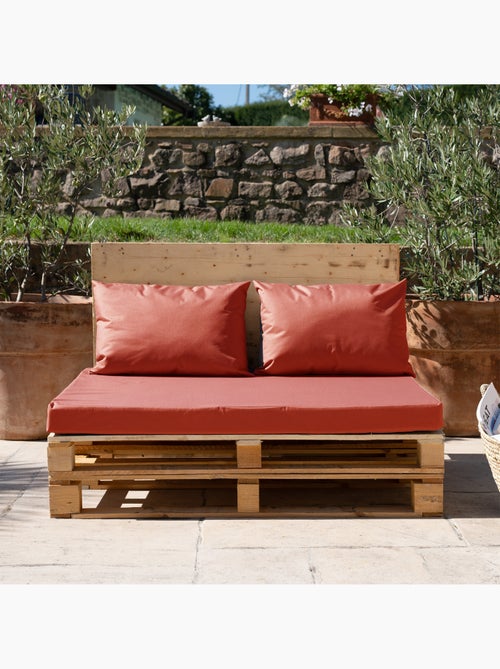 Set van 3 minorque waterproof outdoor palletkussens met afneembare hoezen - Kiabi