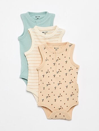 Set van 3 mouwloze bodies