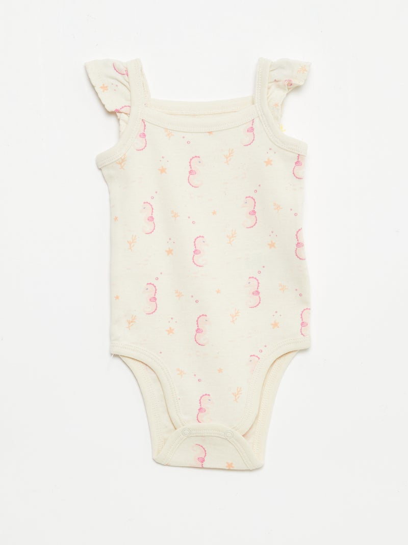 Set van 3 mouwloze bodies Rose - Kiabi