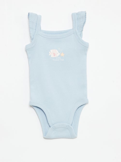 Set van 3 mouwloze rompers - Kiabi