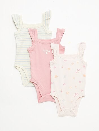 Set van 3 mouwloze bodies