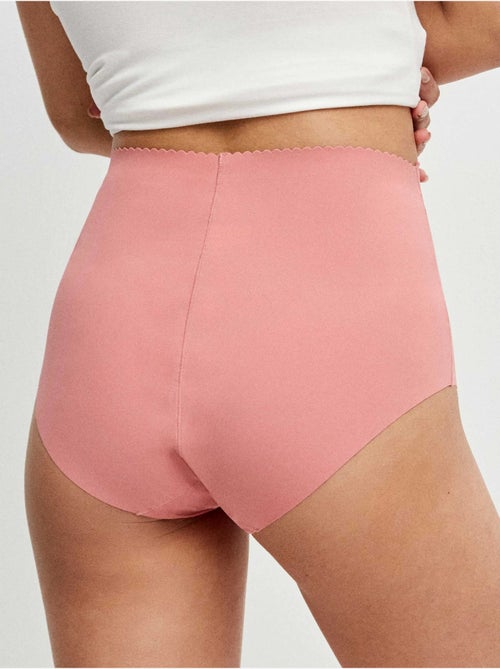 Set van 3 naadloze onzichtbare slips van microvezel - Kiabi Set van 3 naadloze onzichtbare slips van microvezel - Kiabi