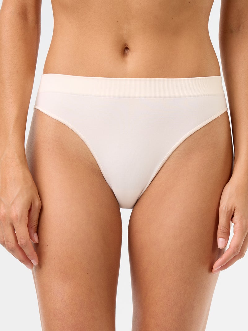Set van 3 naadloze slips Paars - Kiabi