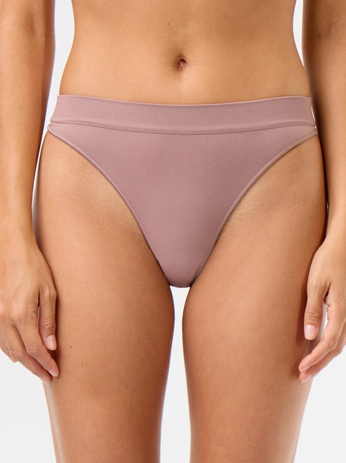 Set van 3 naadloze tanga's - Kiabi