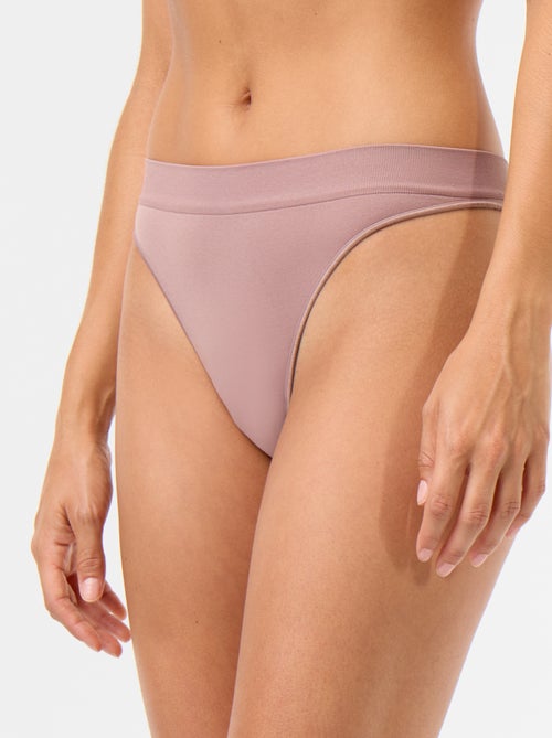 Set van 3 naadloze tanga's - Kiabi