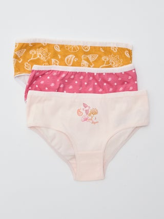 Set van 3 onderbroekjes met print 'Petit Béguin'
