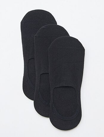 Set van 3 paar effen katoenen sokken