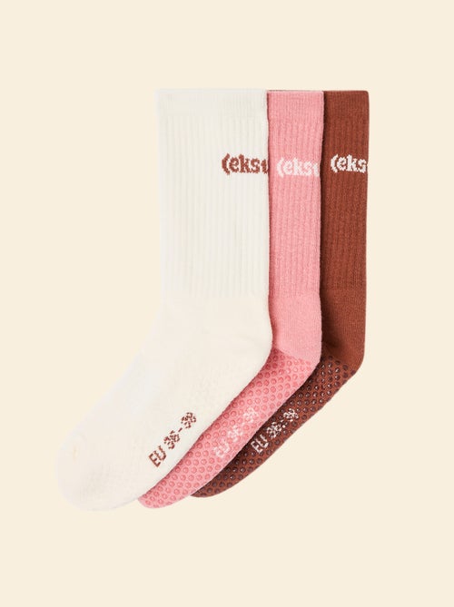 Set van 3 paar (ekstract) antislip sokken van katoen - Kiabi