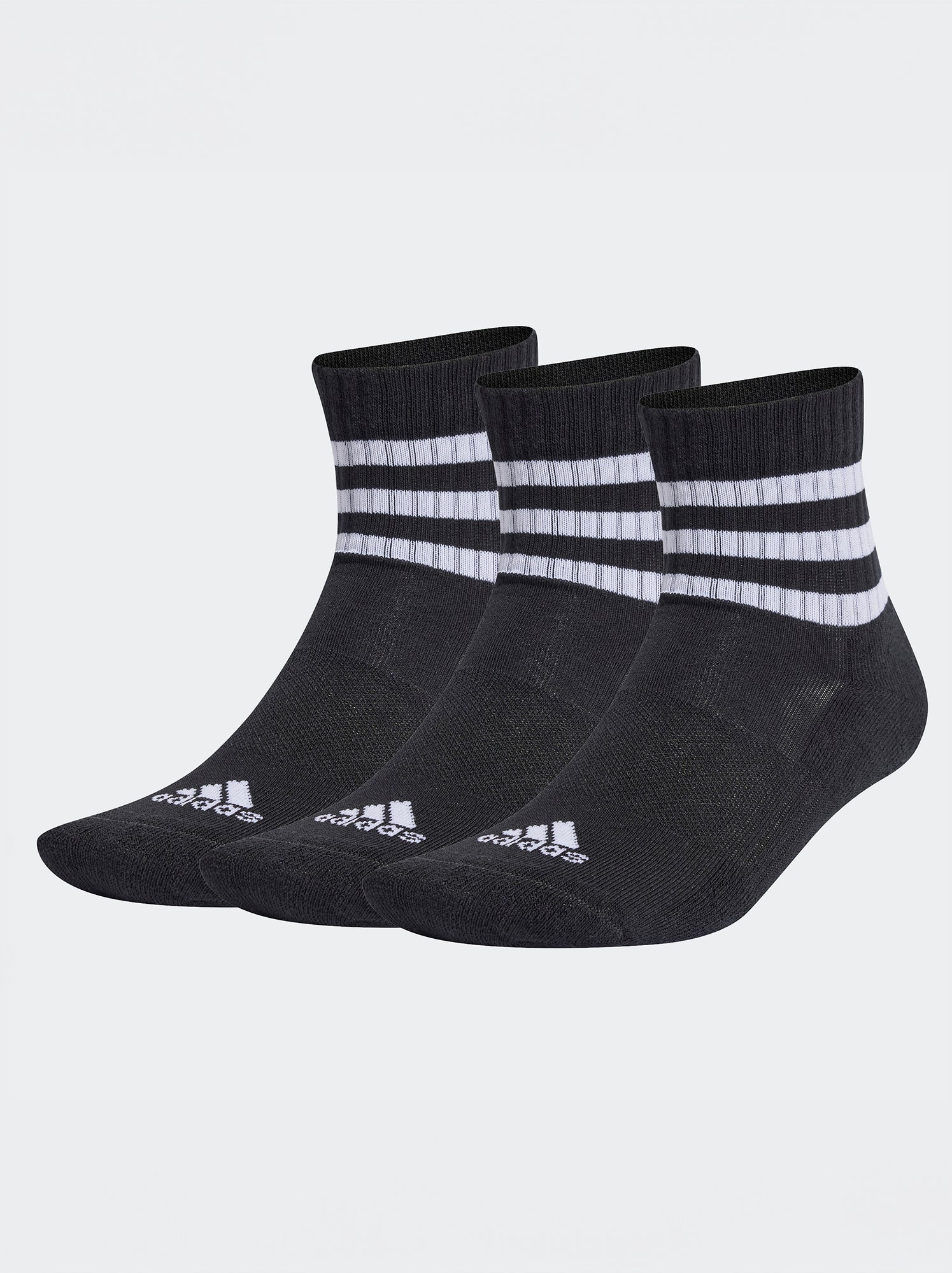 Set van 3 paar halfhoge sokken 'adidas' - ZWART - Kiabi - 12.00€