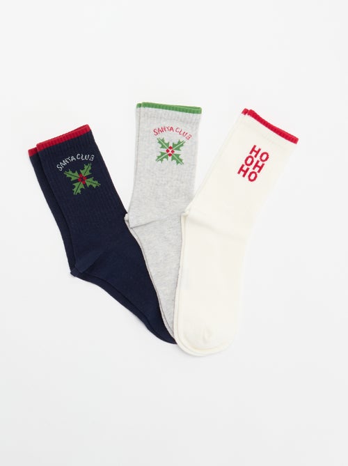 Set van 3 paar kerstsokken - Kiabi