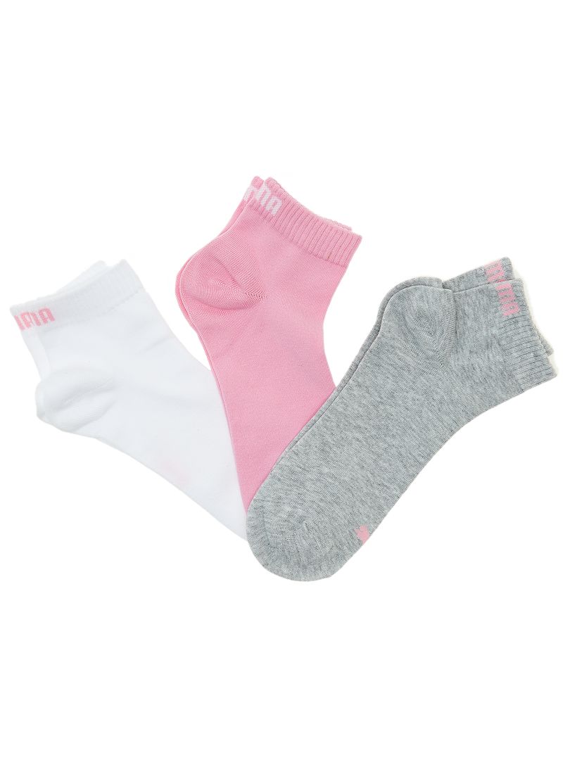 Set van 3 paar korte 'Puma' sokken roze - Kiabi