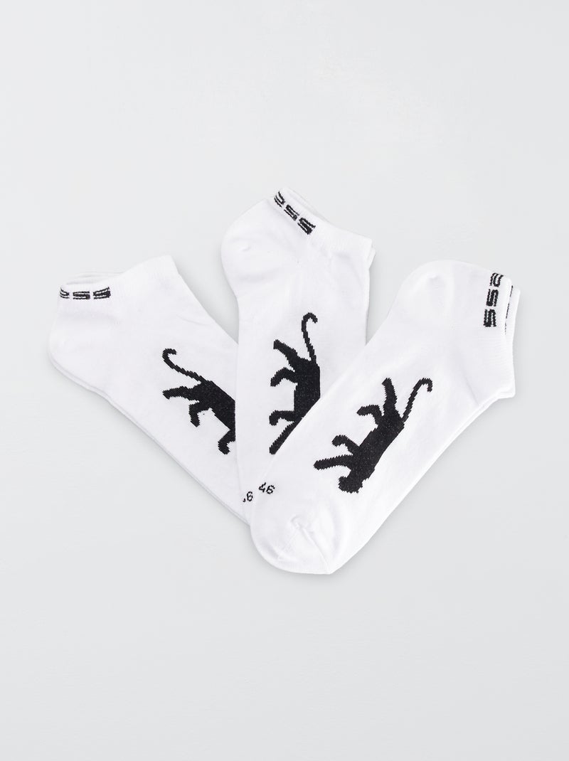Set van 3 paar korte sokken 'Airness' wit - Kiabi