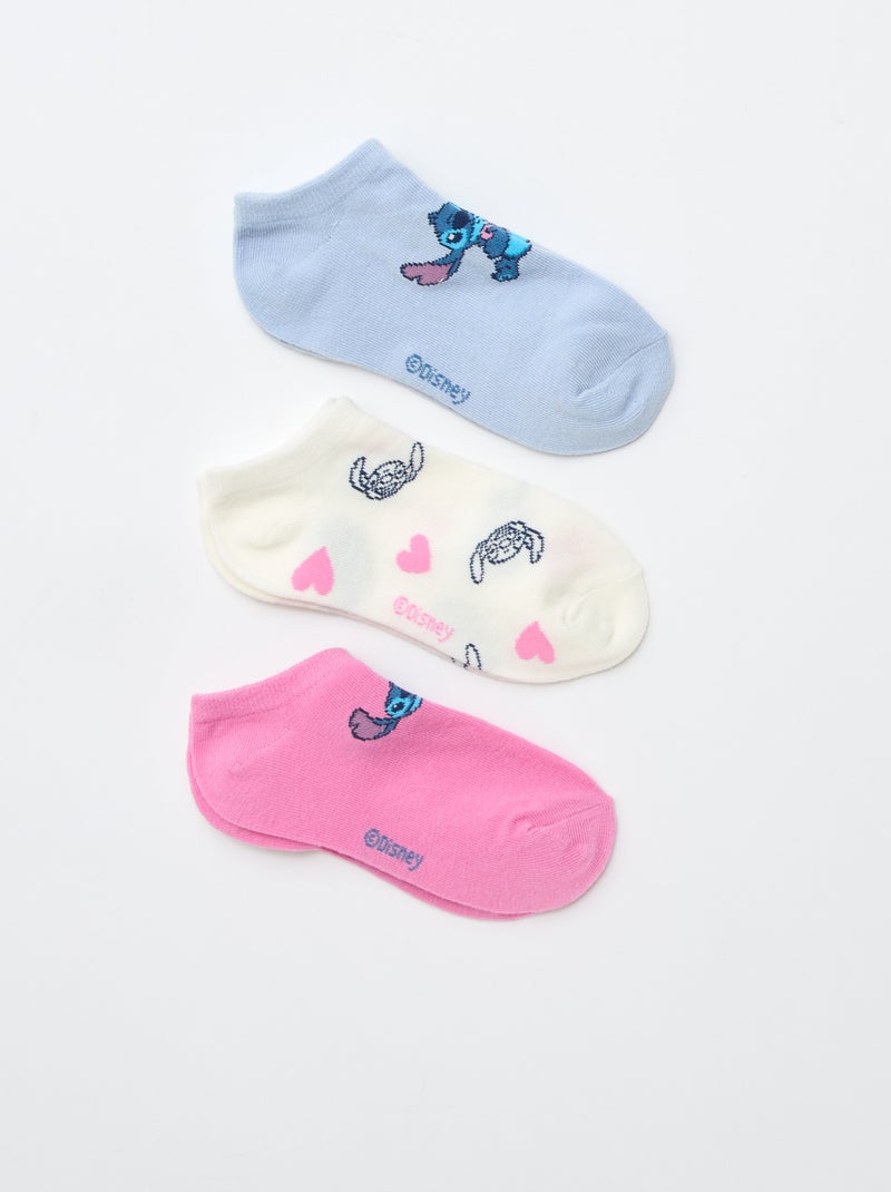 Set van 3 paar onzichtbare sokken 'Disney' Rose - Kiabi