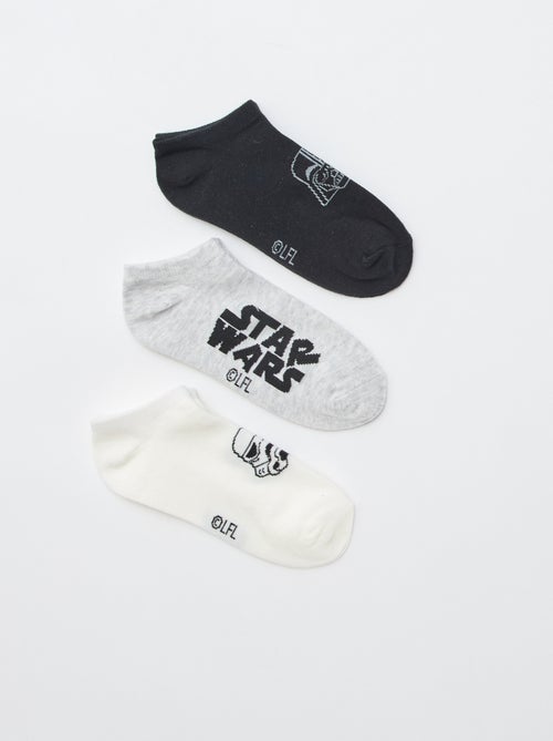 Set van 3 paar onzichtbare sokken 'Star Wars' - Kiabi