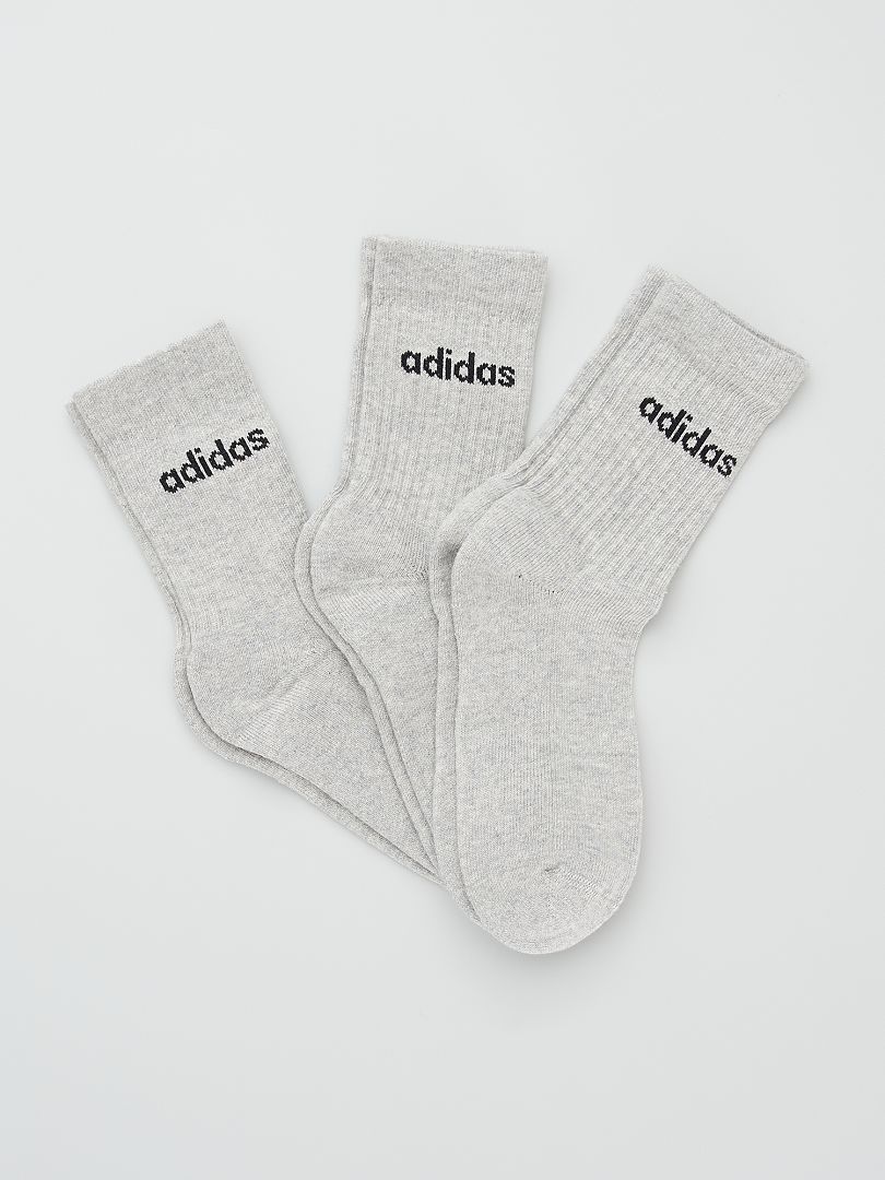 Set van 3 paar sokken 'Adidas' grijs - Kiabi
