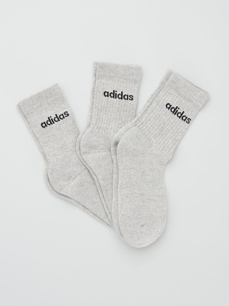 Set van 3 paar sokken 'Adidas' grijs - Kiabi