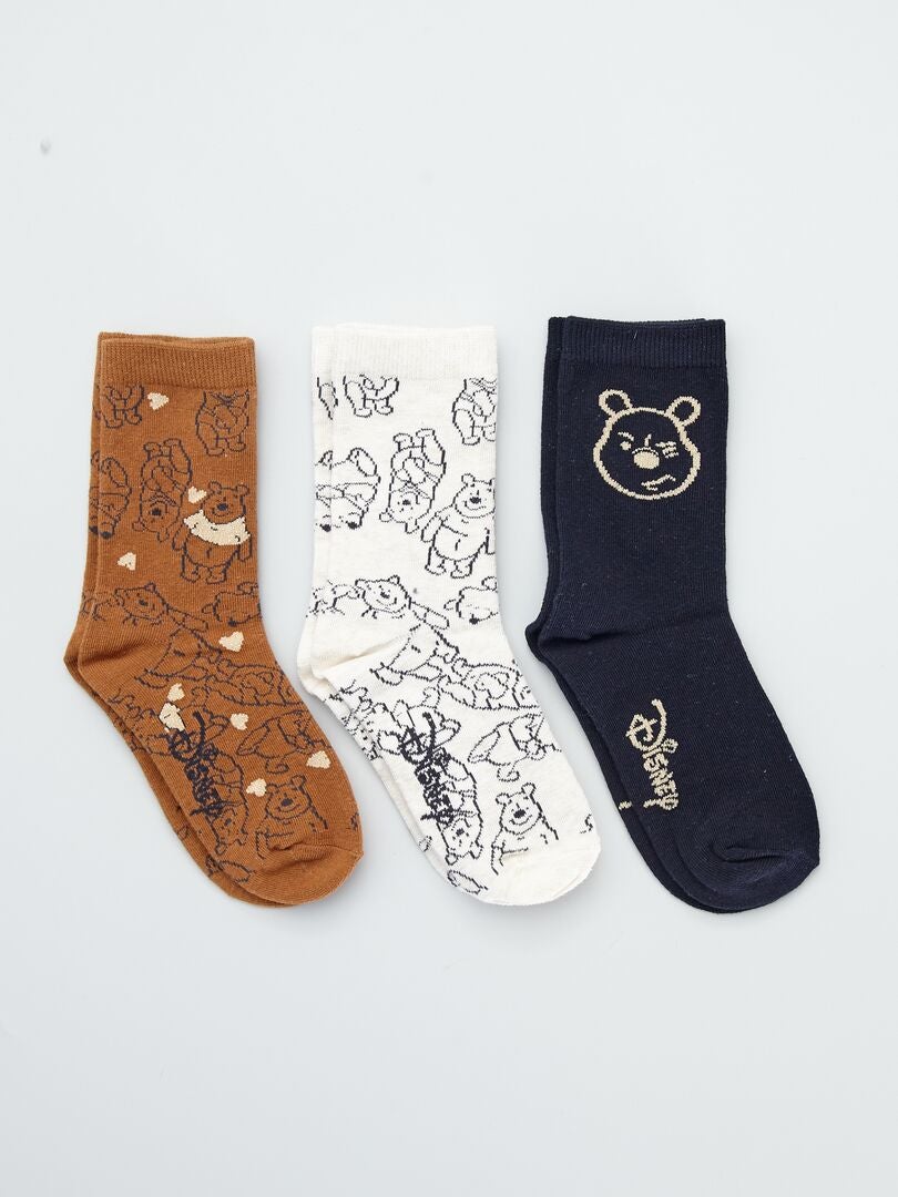 steekpenningen Atletisch Vrijgekomen Set van 3 paar sokken 'Disney' - winnie - Kiabi - 6.00€