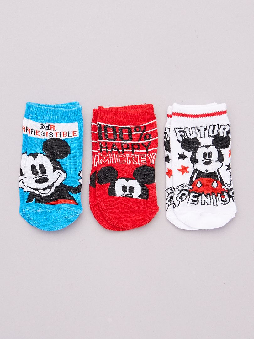 Set van 3 paar sokken 'Mickey' 'Disney' WIT - Kiabi