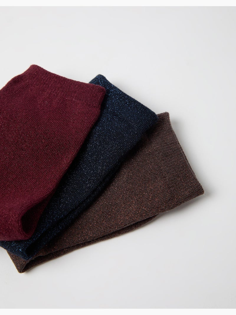 Set van 3 paar sokken, mo fashion Blauw - Kiabi