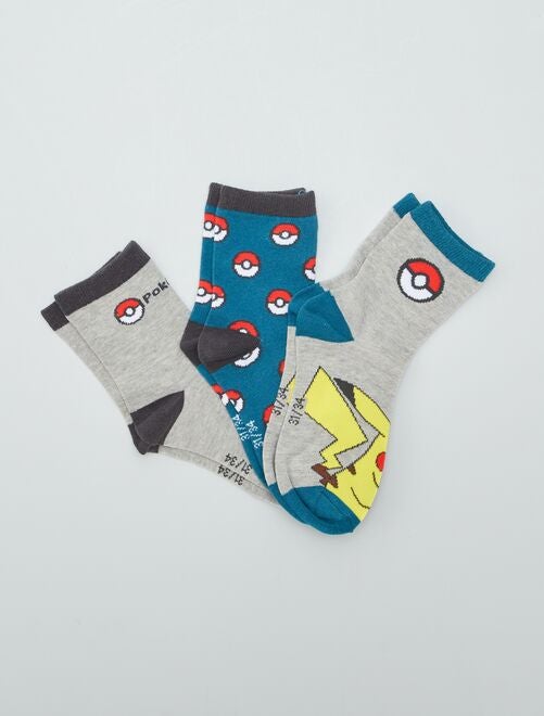 Set van 3 paar sokken 'Pokémon' - Kiabi