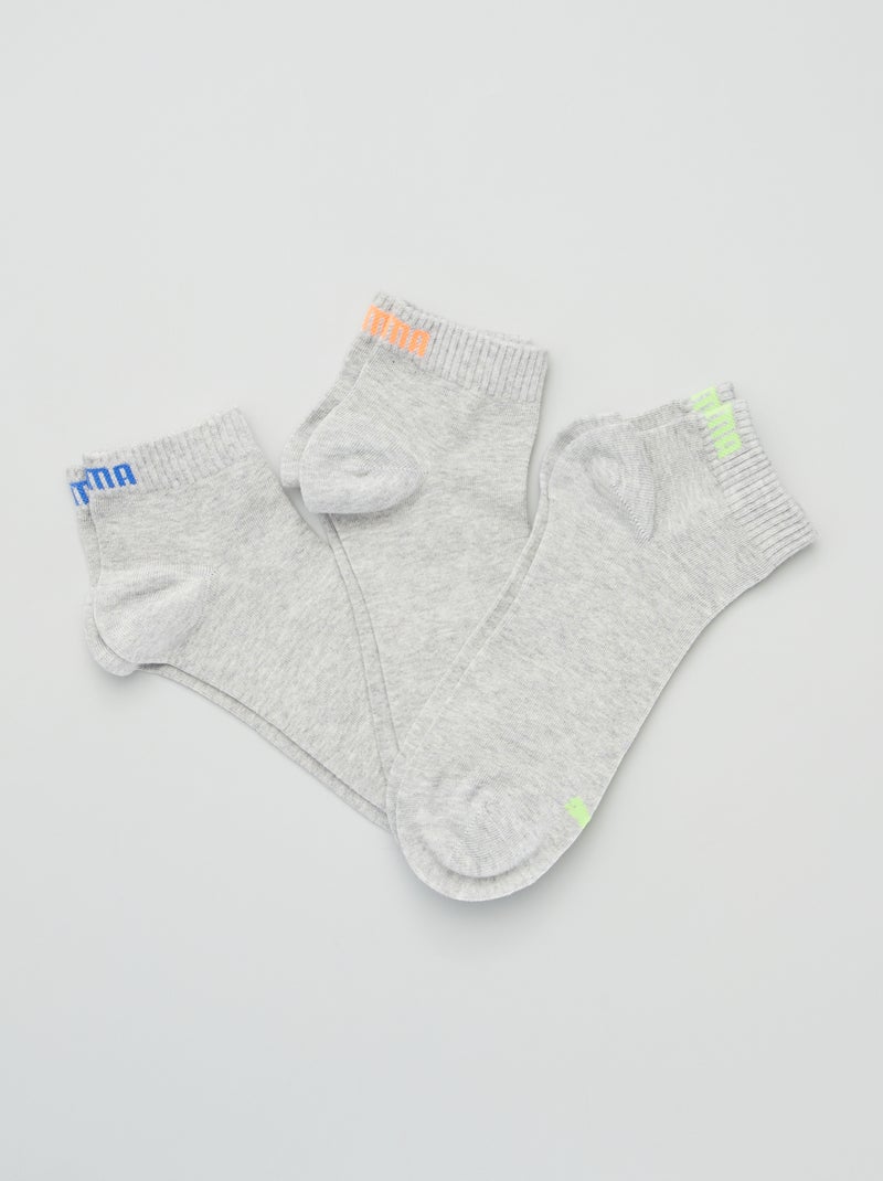 Set van 3 paar sokken 'Puma' GRIJS - Kiabi