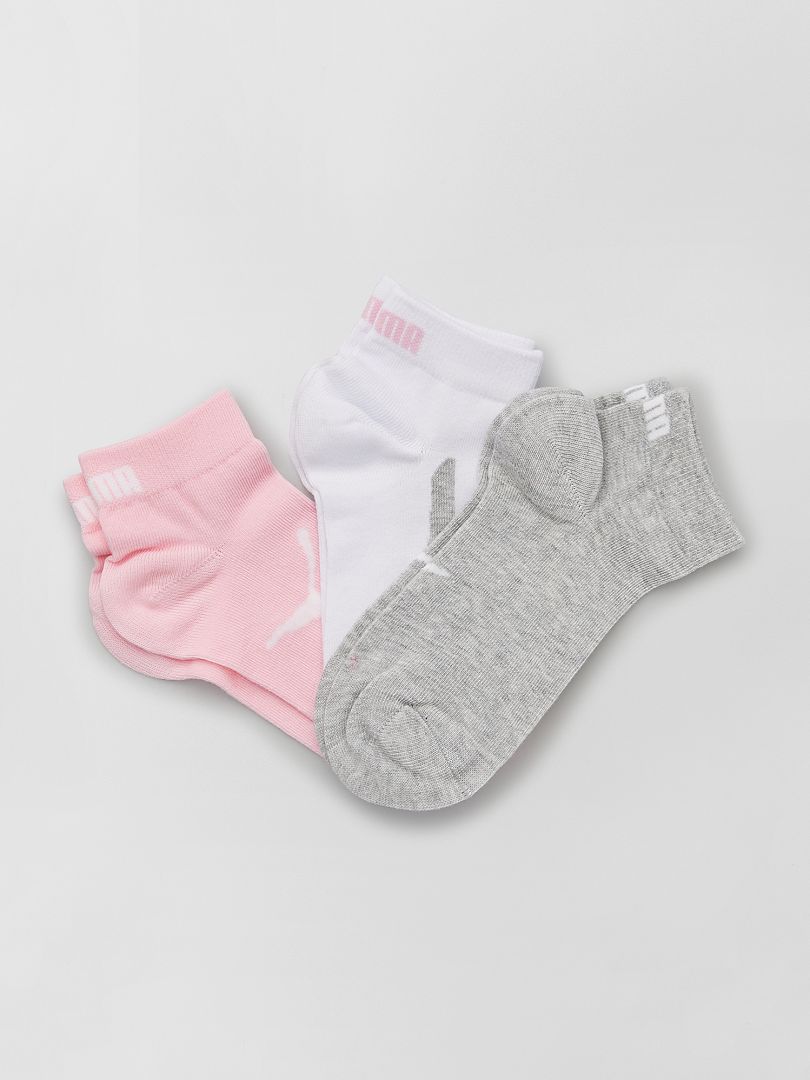 Set van 3 paar sokken 'Puma' roze - Kiabi