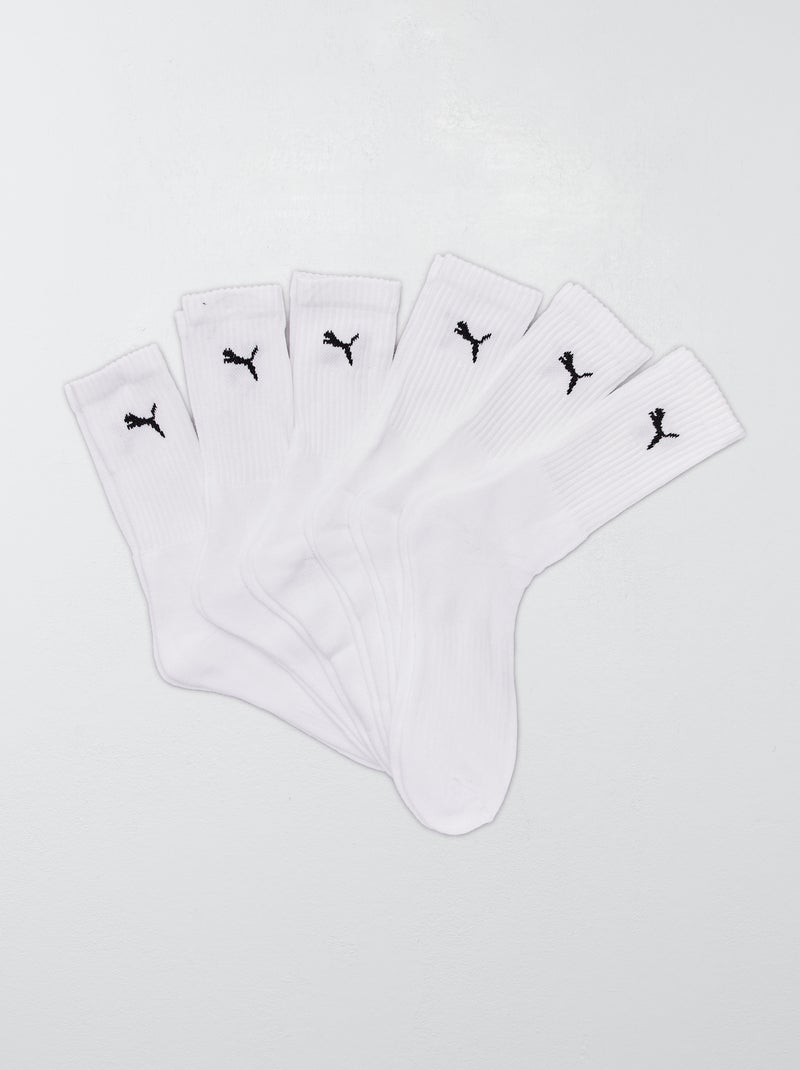 Set van 3 paar sokken 'Puma' WIT - Kiabi