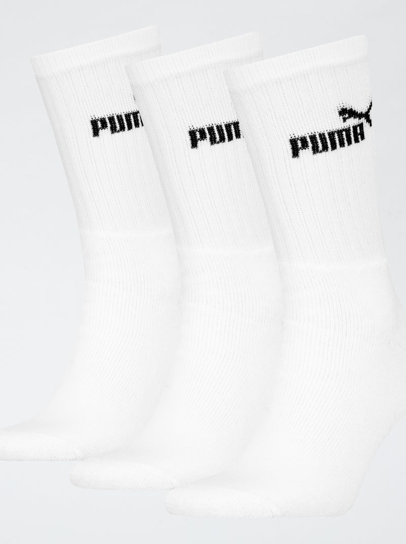 Set van 3 paar sokken 'Puma' Wit - Kiabi