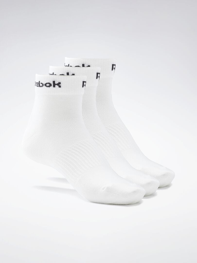 Set van 3 paar sokken 'Reebok' wit - Kiabi