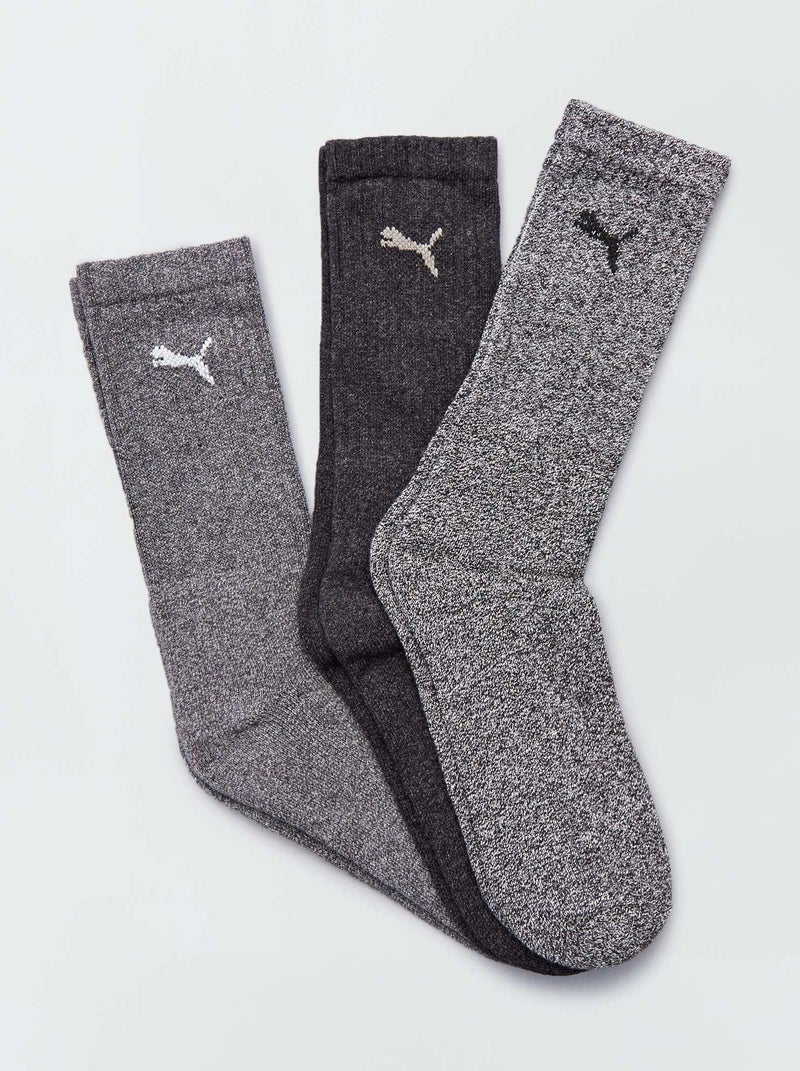 Set van 3 paar sportsokken van 'Puma' GRIJS - Kiabi