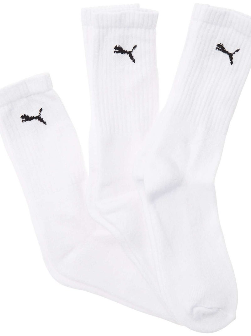 Set van 3 paar sportsokken van 'Puma' WIT - Kiabi