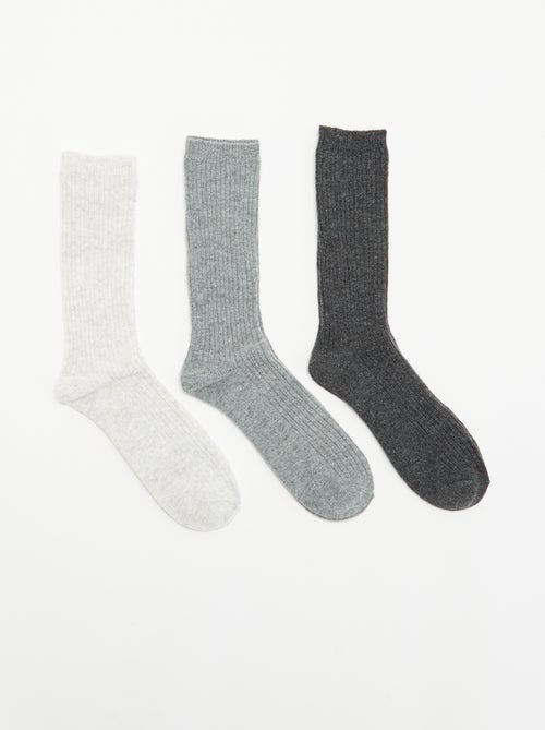 Set van 3 paar warme sokken - Kiabi Set van 3 paar warme sokken - Kiabi