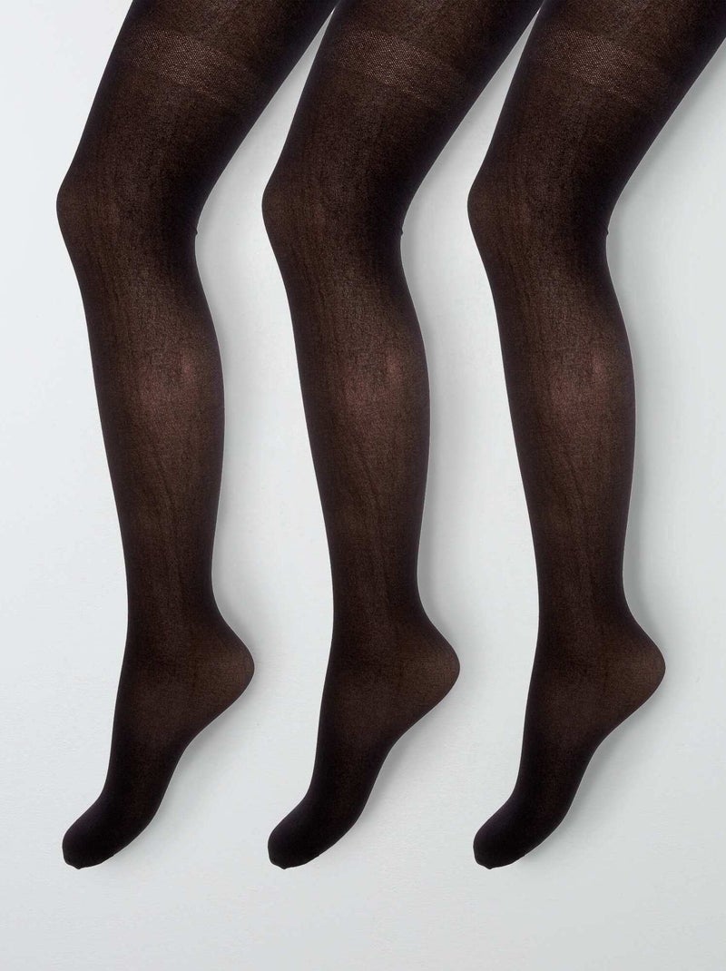 Set van 3 panty's zwart - Kiabi