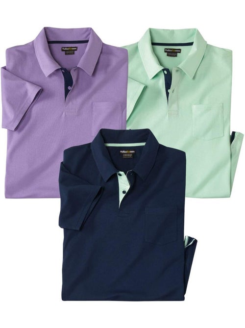 Set van 3 polo's - atlas for men - Kiabi Set van 3 polo's - atlas for men - Kiabi