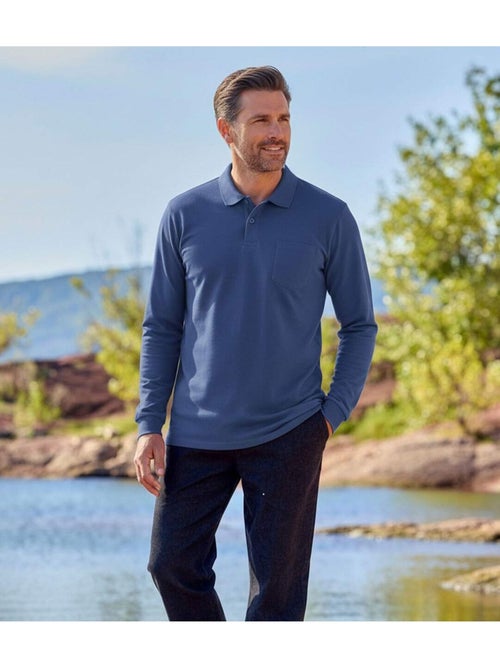 Set van 3 polo’s Outdoor met lange mouwen - ATLAS FOR MEN - Kiabi