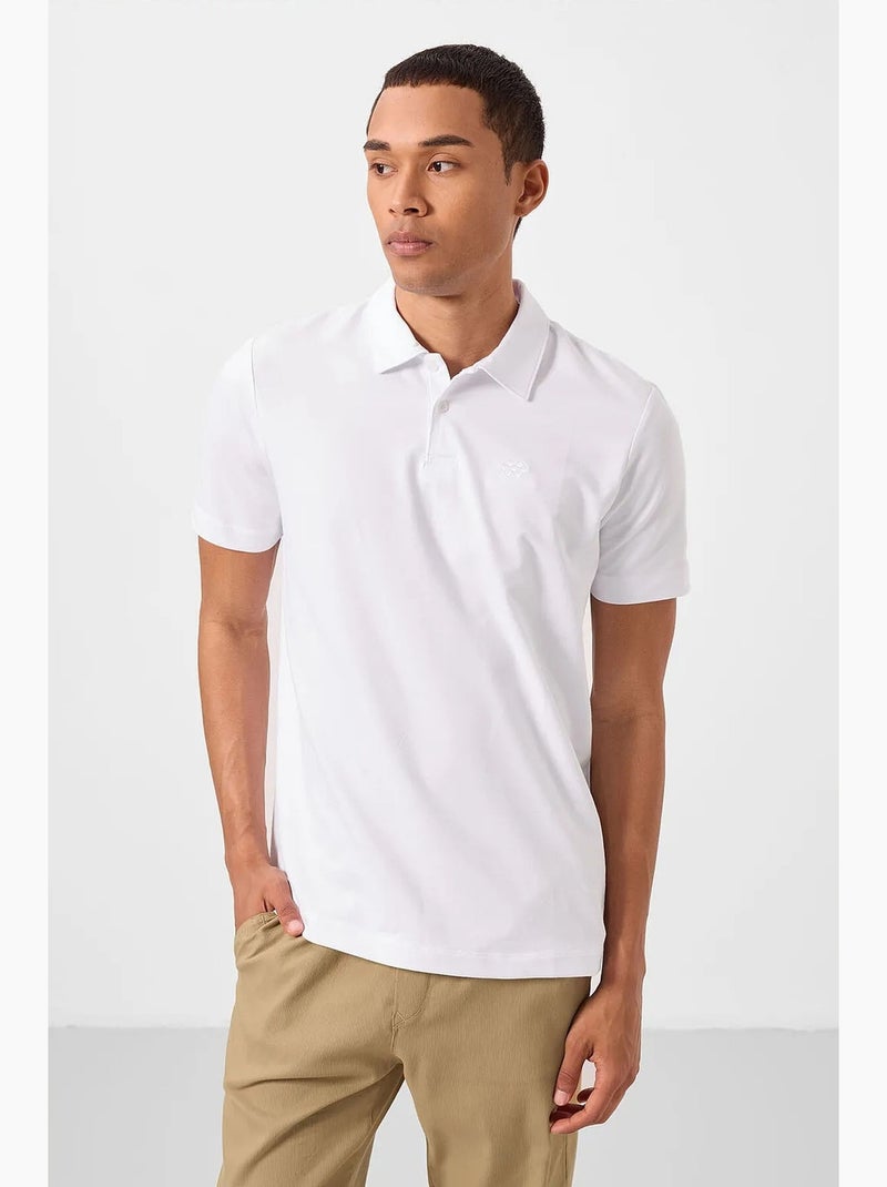 Set van 3 poloshirts katoenmix tommy Blauw Zwart Wit - Kiabi