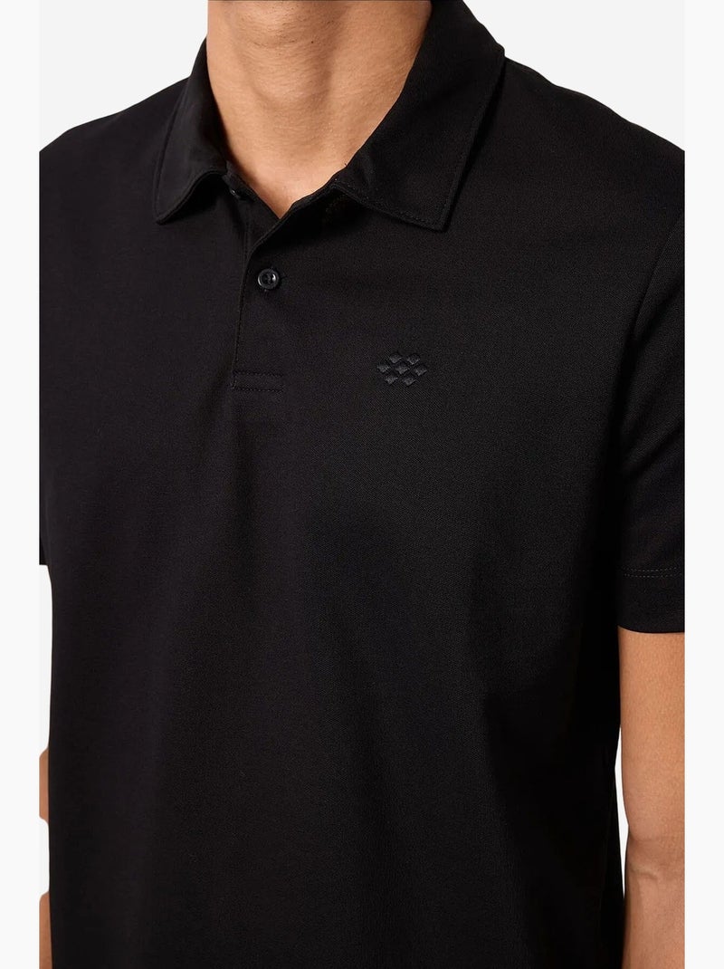 Set van 3 poloshirts katoenmix tommy Zwart - Kiabi