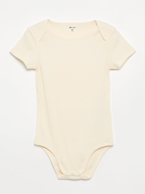 Set van 3 ribstoffen bodies - gemakkelijk aan te trekken collectie - Kiabi