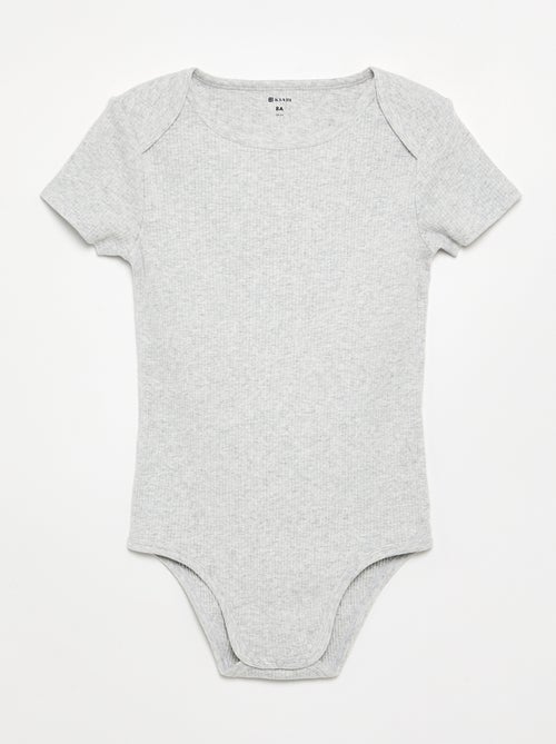 Set van 3 ribstoffen bodies - gemakkelijk aan te trekken collectie - Kiabi