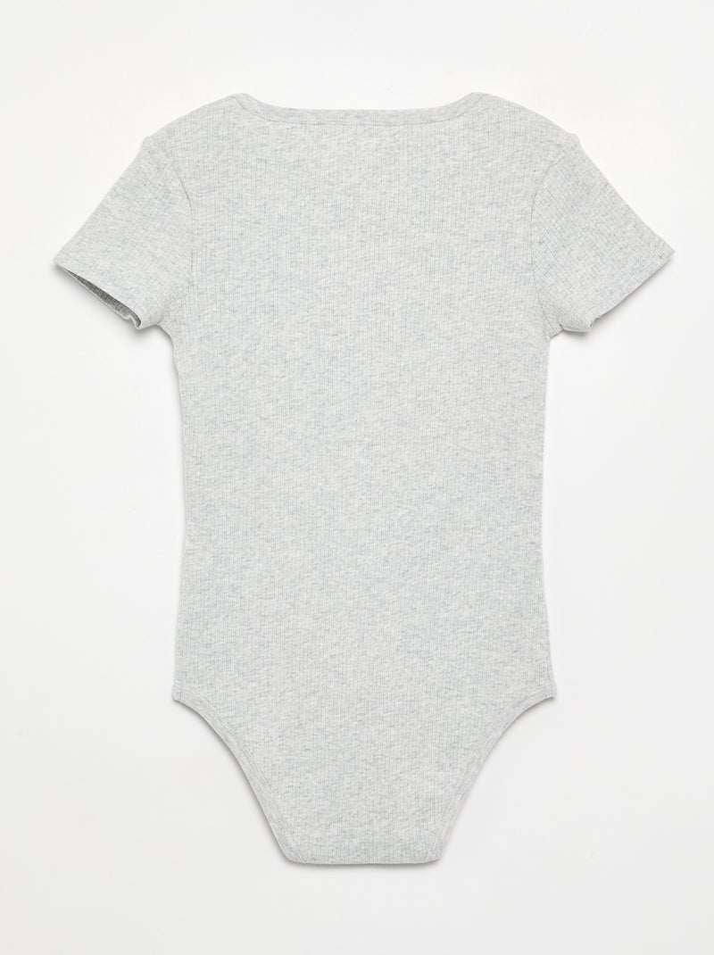 Set van 3 ribstoffen bodies - gemakkelijk aan te trekken collectie Blauw - Kiabi