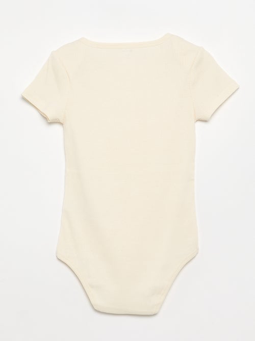 Set van 3 ribstoffen bodies - gemakkelijk aan te trekken collectie - Kiabi