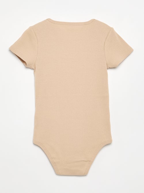 Set van 3 ribstoffen bodies - gemakkelijk aan te trekken collectie - Kiabi