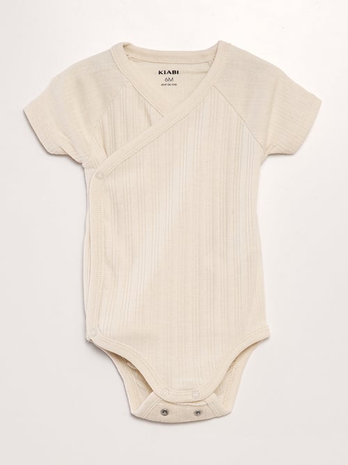 Set van 3 rompertjes met ribbeltextuur - Kiabi